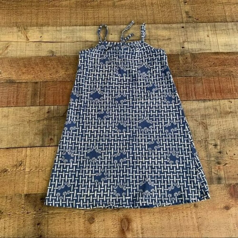 Hanna Andersson girls size 5 cami dress in royal blue
